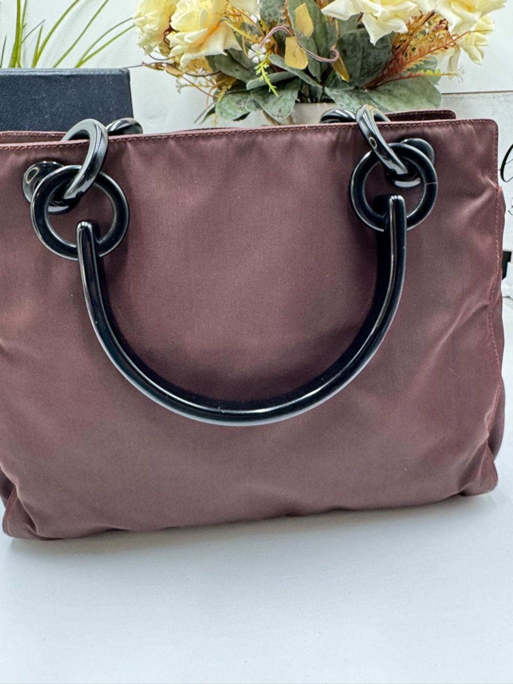 Prada Tessuto Vintage Nylon Tote - Chocolate Brown - Picture 3 of 15